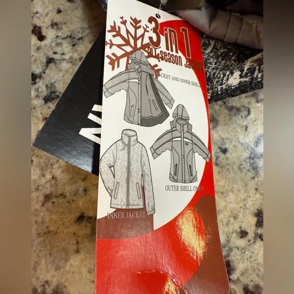 Below Zero Winter 3 in 1 Coat NWT - Picture 6 of 7